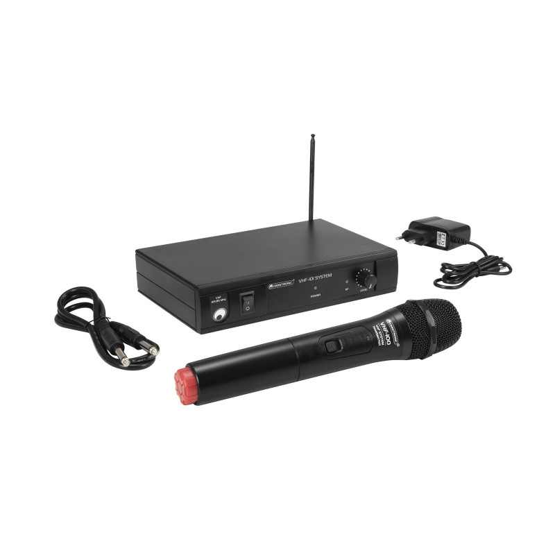 OMNITRONIC VHF-101 WIRELESS SET HANDHELD FQ.215.850 MHz - RED