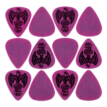 ERNIE BALL 9193 PACK 12 Plettri Everlast Purple 1.0mm