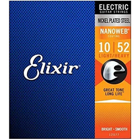 ELIXIR 12077 NANOWEB 10/52 LIGHT HEAVY ELECTRIC GUITAR