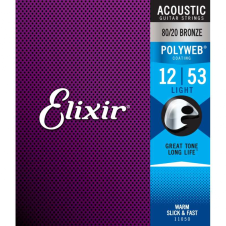 ELIXIR 11050 POLYWEB 12/53 BRONZE LIGHT ACOUSTIC