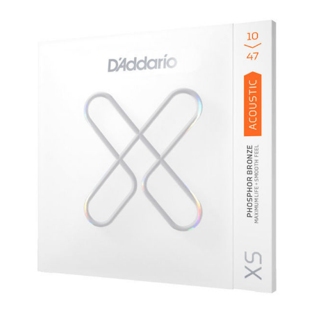 D'ADDARIO XS ACOUSTIC PHOSPHOR BRONZE EXTRA LIGHT - 1047