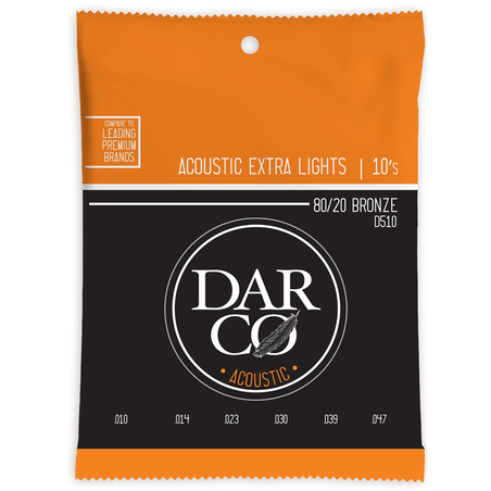 MARTIN D510 DARCO ACOUSTIC STRINGS BRONZE - 10-47 - EXTRA LIGHTS