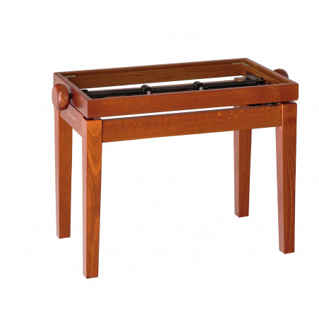 K&M Panca da pianoforte in legno, finitura ciliegio opaco