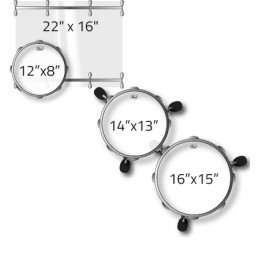 PEARL CRYSTAL BEAT 4 pz. solo fusti colore ULTRA CLEAR 730