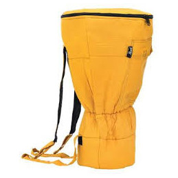 Djembe Bag for 12" durable ray on, padded, adjustable straps canary colour