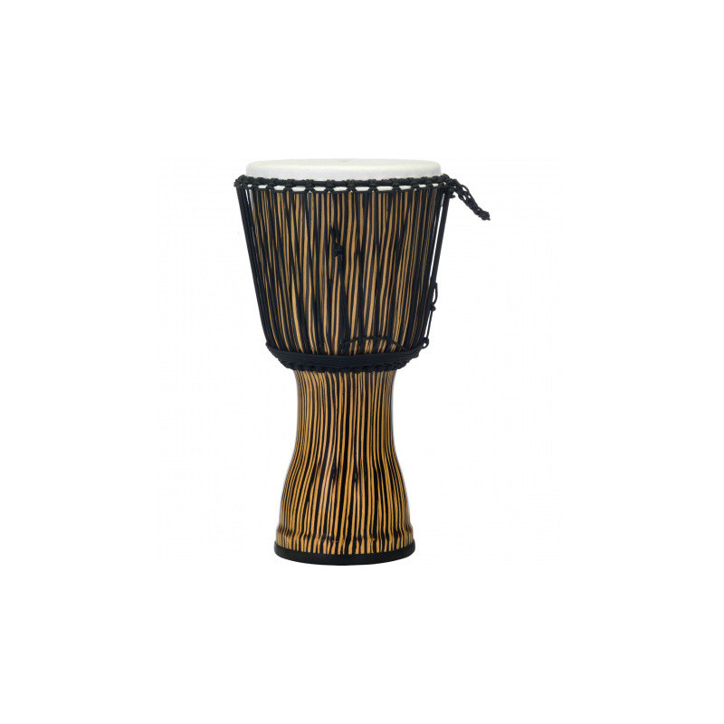 12" Rope Tuned Djembe, Seamless Synthetic Shell, Fiber style head