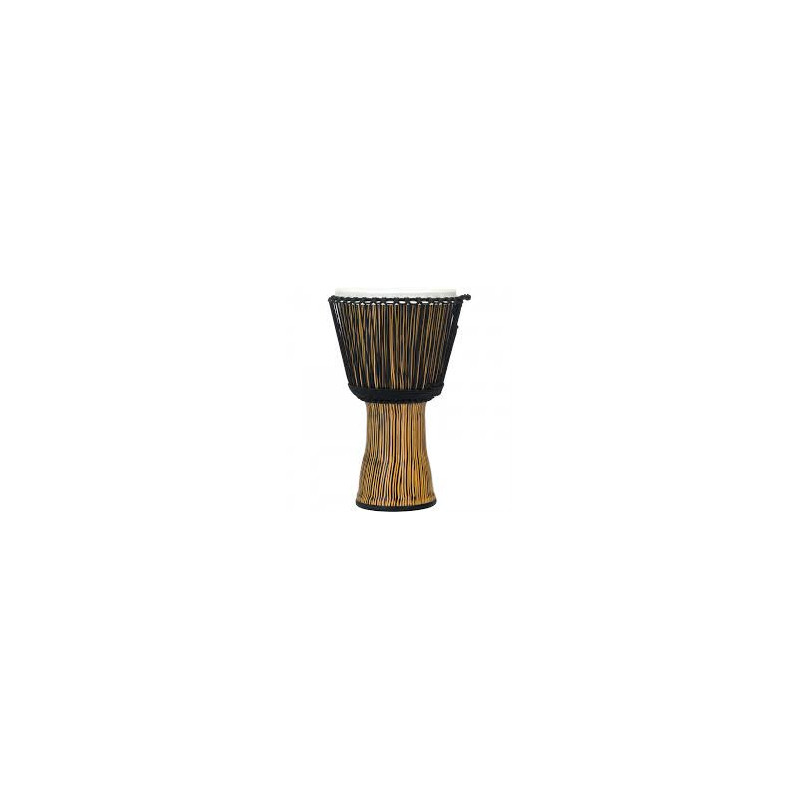 14" Rope Tuned Djembe, Seamless Synthetic Shell, Fiber style head