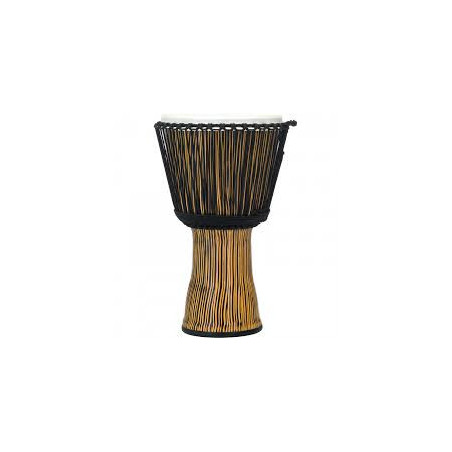 14" Rope Tuned Djembe, Seamless Synthetic Shell, Fiber style head