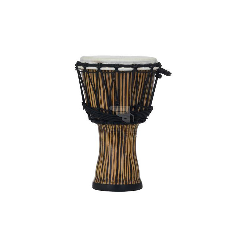 7" Rope Tuned Djembe, Seamless Synthetic Shell, Fiber style head