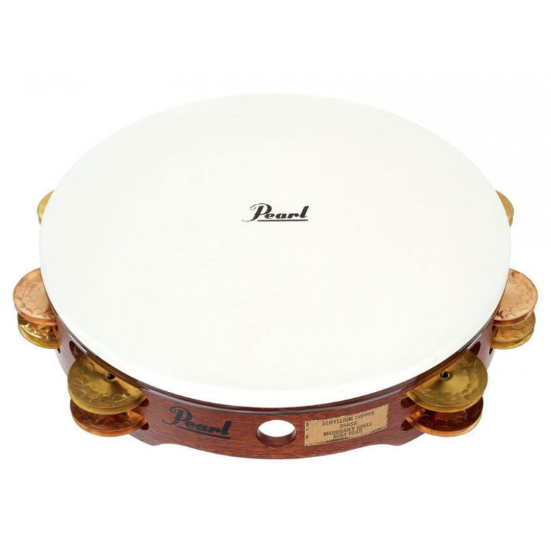 CONCERT TAMBOURINE, COPPER & BRASS JINGLES, W/BAG