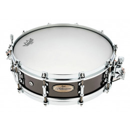 14x4.0 Brass  Beaded Shell, Single Flange hoops w/Claw Hooks, Vintage Snare Beds, Black Nickel Finish
