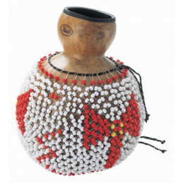 Traditional Natural Gourd Shekere - Caja (large)