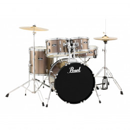 PEARL batteria ROADSHOW 5pz cassa 20" completa di hardware e piatti colore BRONZE METALLIC 707