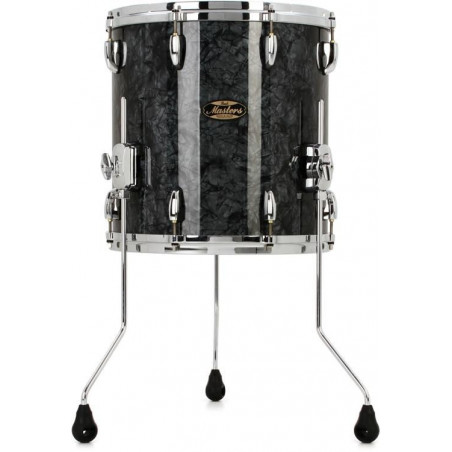 Pearl Masters Maple Gum 16 X 16 FLOOR TOM Black Diamond Pearl