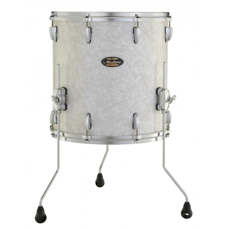 Pearl Masters Maple Gum 16 X 16 FLOOR TOM Matte White Marine Pearl