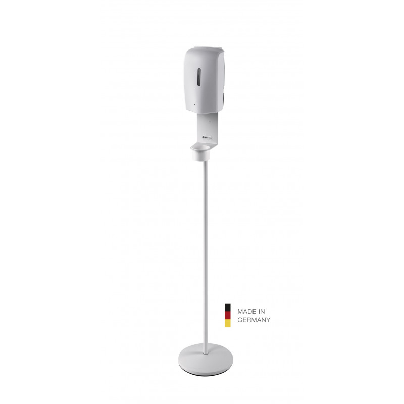 K&M Supporto per disinfettante con dispenser a sensore - Bianco