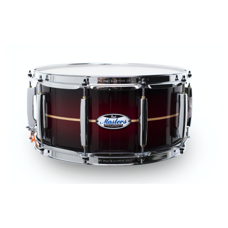 PEARL Rullante MASTERS MAPLE COMPLETE MCT 14 x 6.5 colore RED BURST STRIPE 836