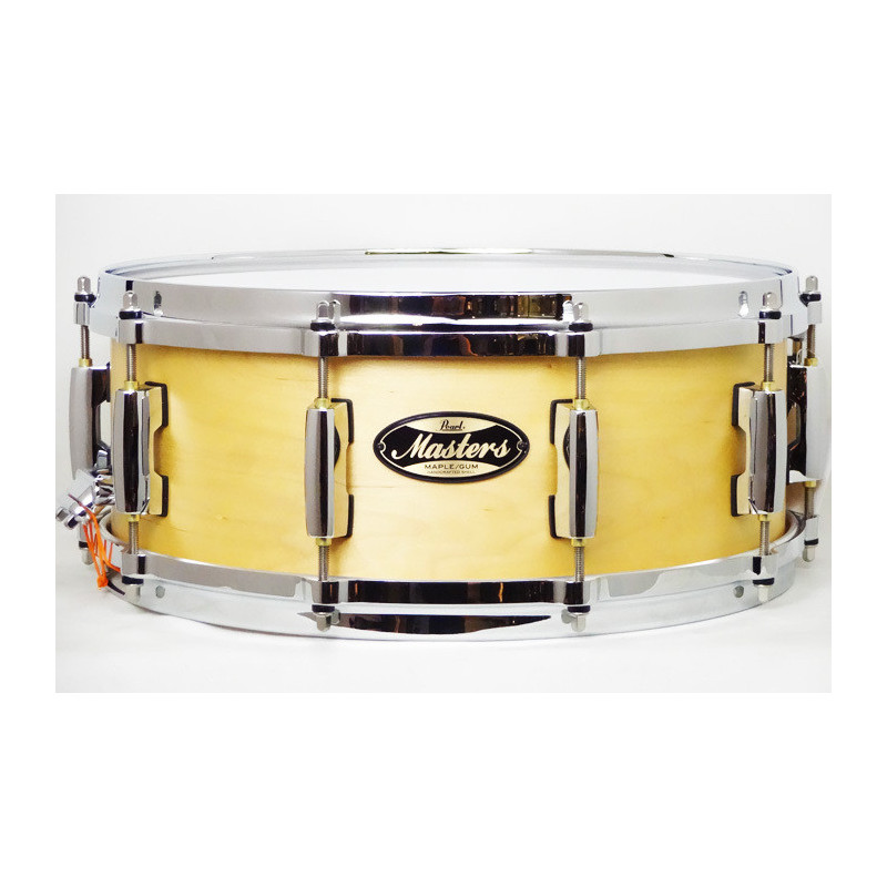 Pearl Masters Maple Gum 14 X 5.5 SNARE DRUM Hand Rubbed Natural Maple