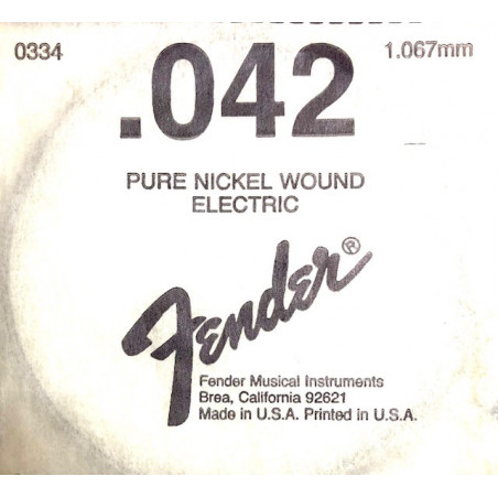 FENDER 042NW CORDA PURE NICKEL WOUND