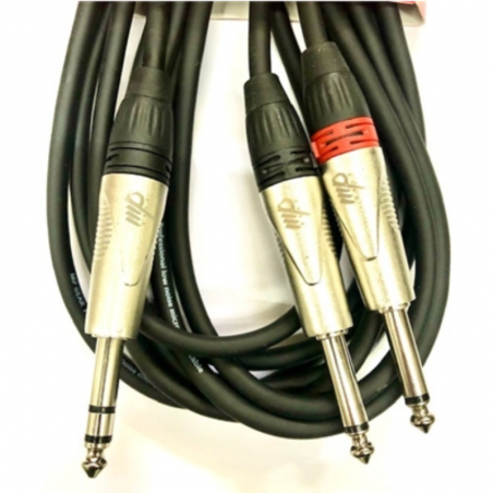 MPGEAR PY002 CAVO INSERT JACK-ST6,3 / 2 X JACK ST6,3 - 3m