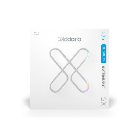 D'ADDARIO XS ACOUSTIC PHOSPHOR BRONZE LIGHT 1047-12