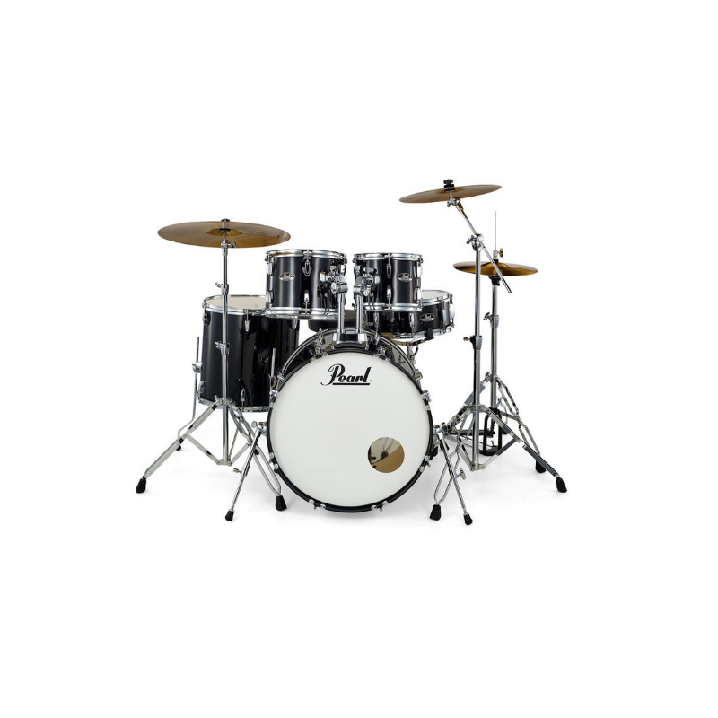 PEARL ROADSHOW 22 PLUS DRUMSET JET BLACK, COMLPLETA DI HARDWARE E PIATTI SABIAN