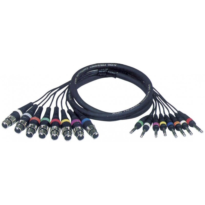 ACCU-CABLE AC-SN8-JSF5 cavo multipolare 8 x XLR3P FV - 8xJACK ST.6.3 - 5m