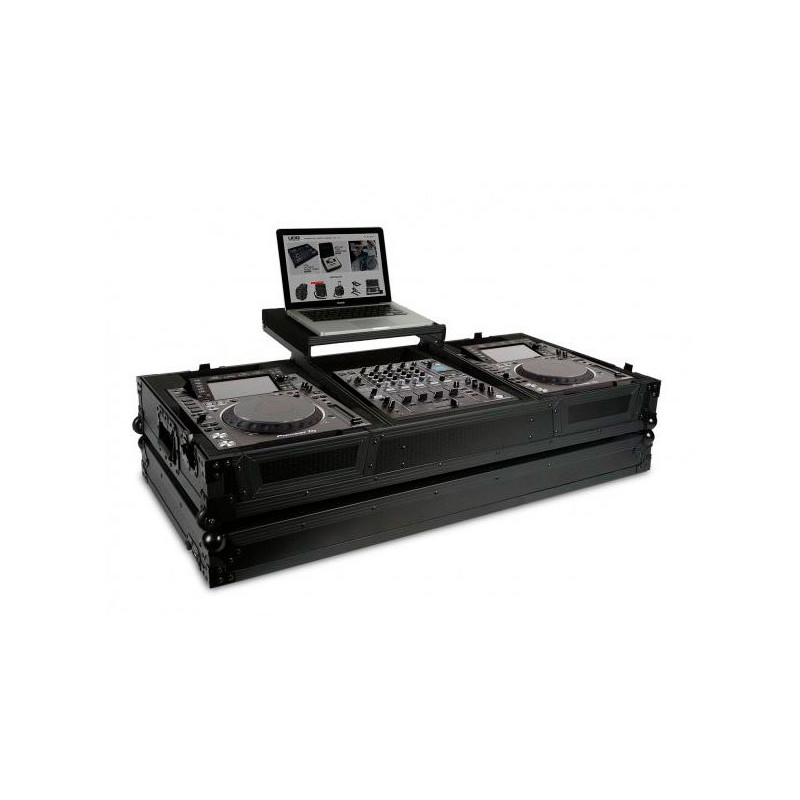 U91026BL2 - FC PIONEER CDJ-2000/ 900NXS2 BLACK MK2 PLUS (LAPTOP SHELF + WHEELS)