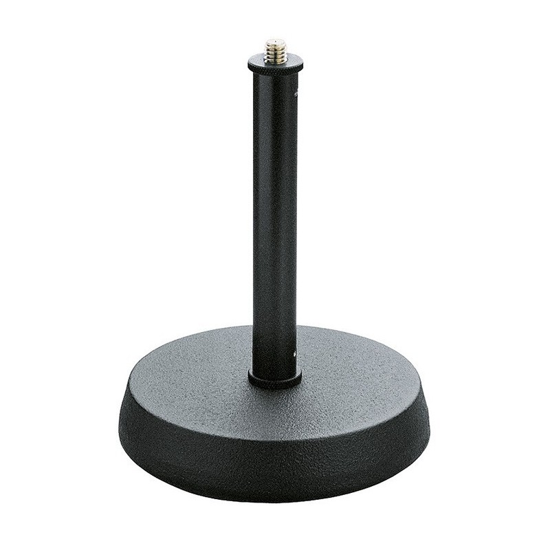 K&M  Base nera per microfono da tavolo