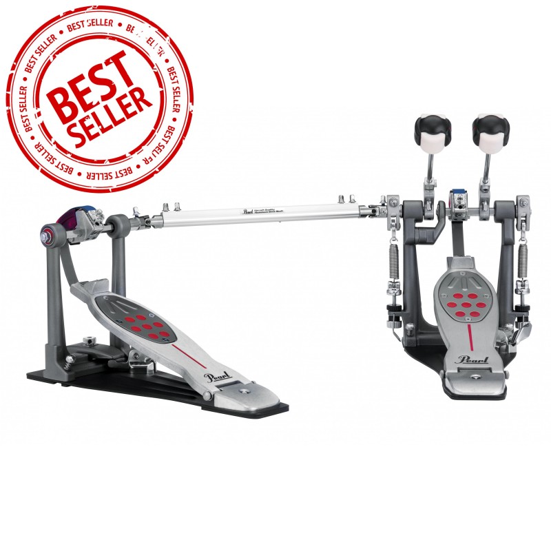 PEARL Doppio pedale Eliminator red line a cinghia