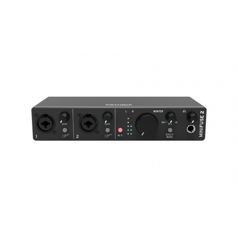 Interfaccia Audio USB C 2 In Combo e 2 Out Nera