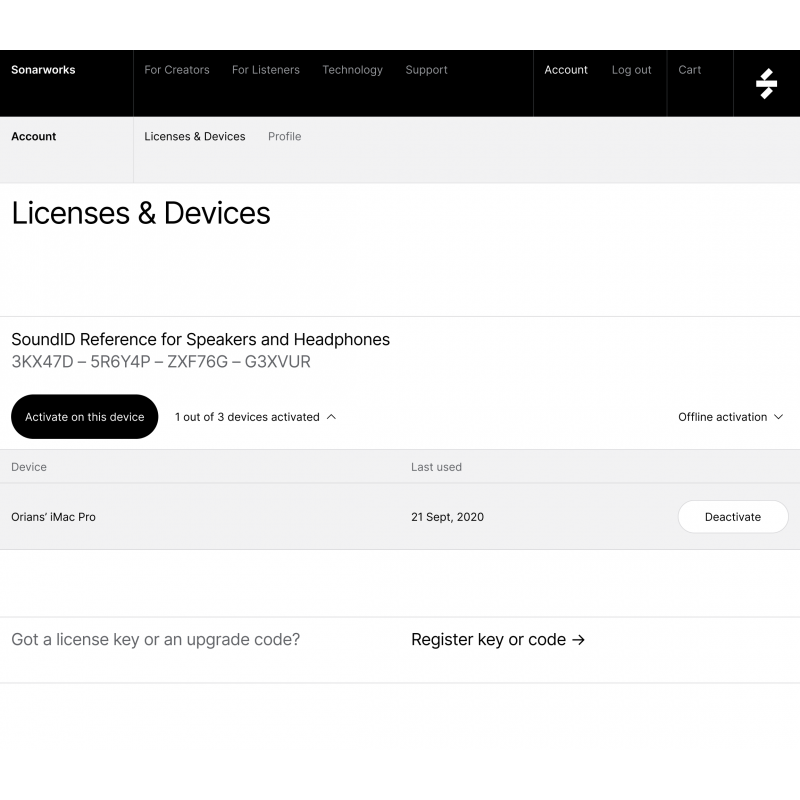 Aggiornamento a SoundID per Cuffie da Reference 4 - Richiedere codice per download