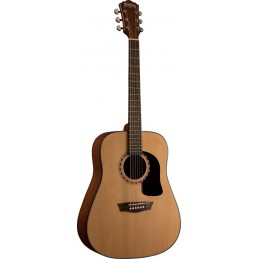 Chitarra Acustica Dreadnought, Top Abete, Fondo e Fasce Mogano, Colore Natural, Custodia Rigida Inclusa