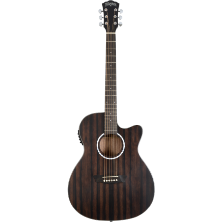 Chitarra Acustica Elettrificata Grand Auditorium Cutaway, Top Ebano Striato, Fondo e Fasce Okoume, Preamp Barcus-Berry LX4