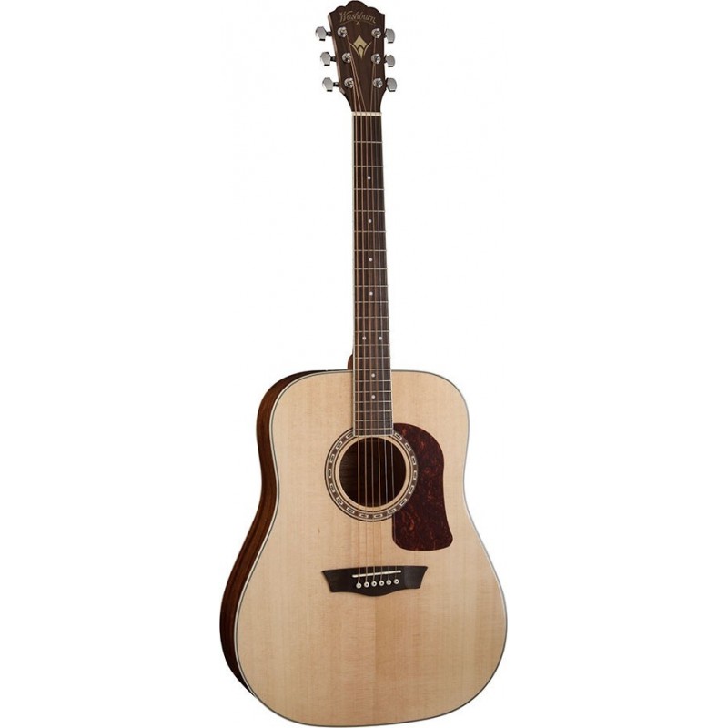 Chitarra Acustica Dreadnought, Top Abete Sitka Massello, Fondo e Fasce Mogano, Colore Natural