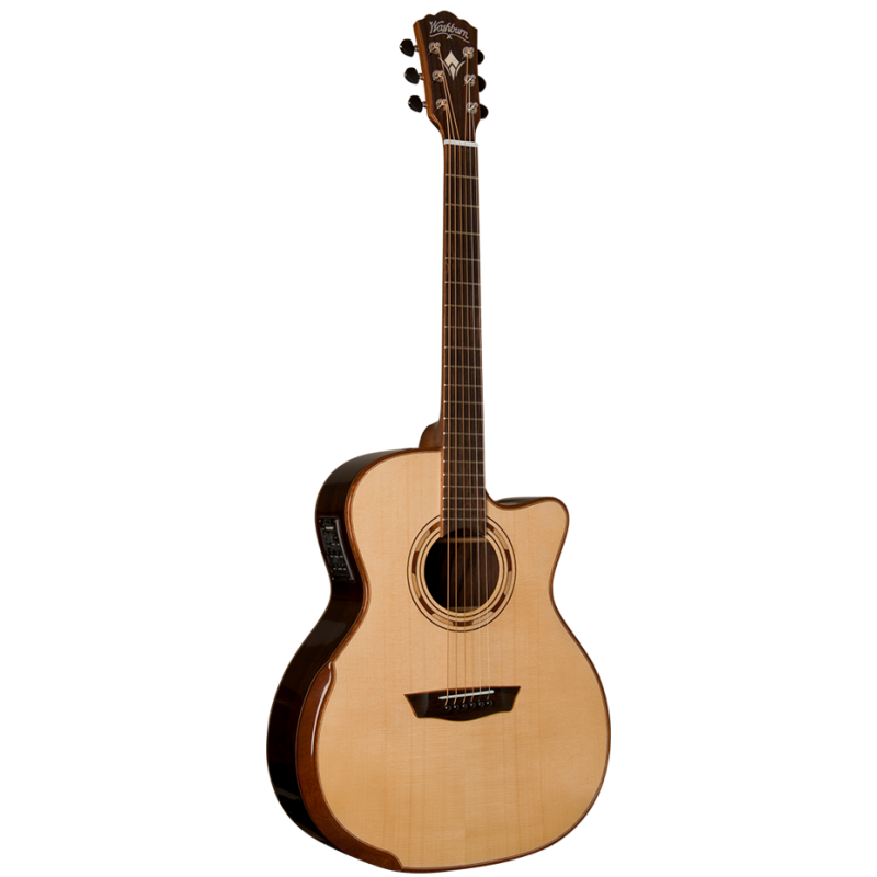 Chitarra Acustica Elettrificata Grand Auditorium Cutaway, Top Abete Sitka Massello, Fondo e Fasce Pau Ferro, Preamp Fishman Pres