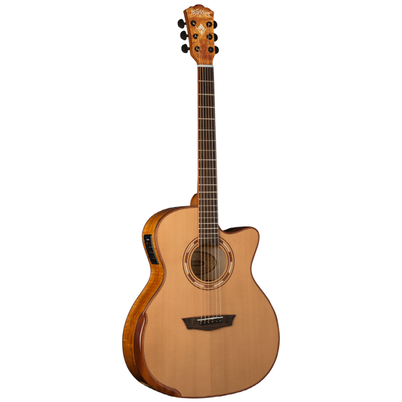 Chitarra Acustica Elettrificata Grand Auditorium Cutaway, Top Cedro Rosso Occidentale Massello, Fondo e Fasce Acero Spalted, Pre