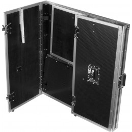 U92049SL - ULTIMATE FOLD OUT DJ TABLE SILVER PLUS (WHEELS)