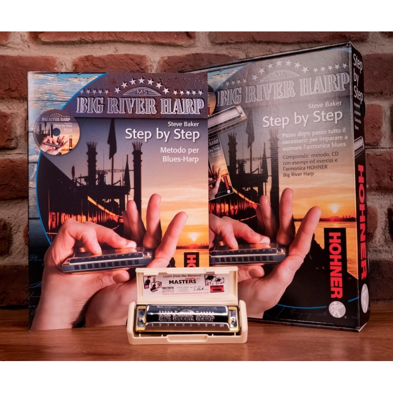BIG RIVER STEP BY STEP PACK: ARMONICA + MANUALE IN ITALIANO