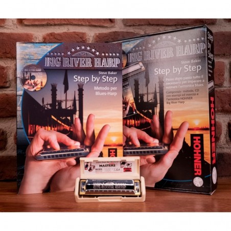 BIG RIVER STEP BY STEP PACK: ARMONICA + MANUALE IN ITALIANO