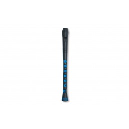 RECORDER+ BLACK/BLUE WITH HARD CASE  GERMAN FING.