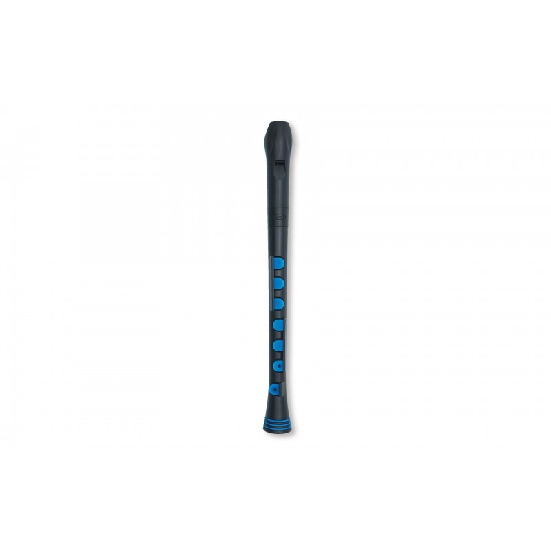 RECORDER+ BLACK/BLUE WITH HARD CASE  GERMAN FING.