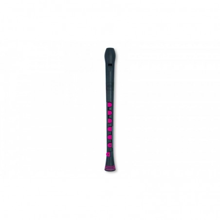 RECORDER+ BLACK/PINK WITH HARD CASE  GERMAN FING.