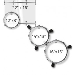 PEARL CRYSTAL BEAT 4 pz. solo fusti colore ULTRA CLEAR 730