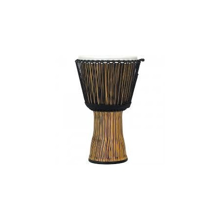 14" Rope Tuned Djembe, Seamless Synthetic Shell, Fiber style head