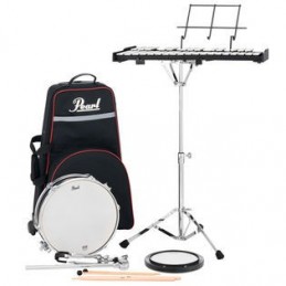 Percussion Learning Center, w/New PLBC-9 Nylon Carrying Case w/Wheels, 13"x5"Steel Snare Drum, 2.5 Octave Bells (F5-C8) w/o Not