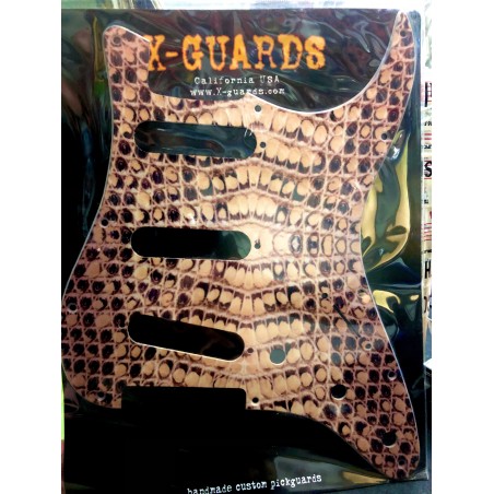 X-GUARDS BATTIPENNA '62 STRATOCASTER - BOA SNAKE SKIN