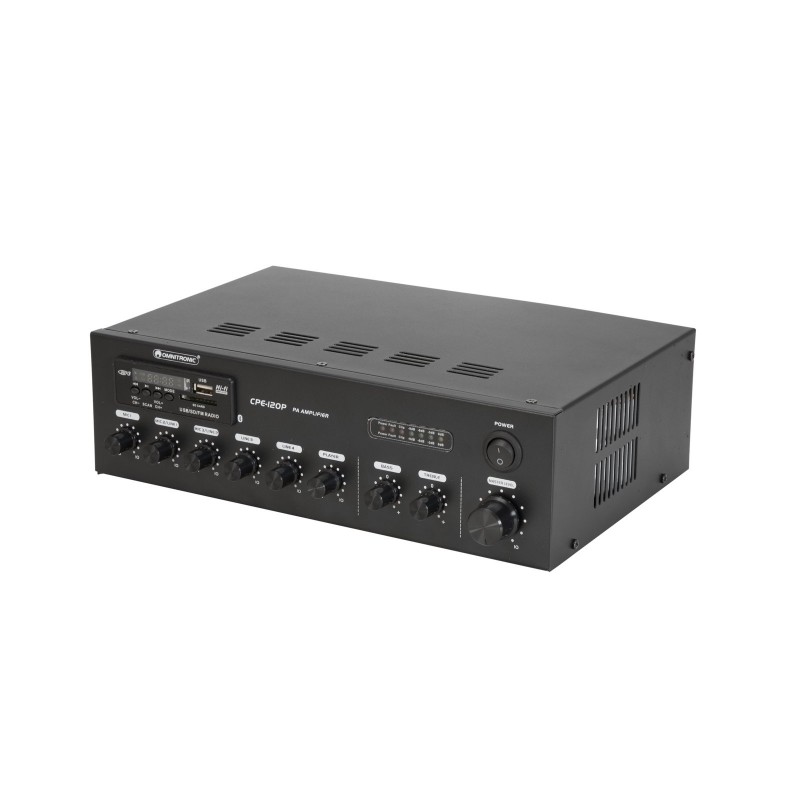 OMNITRONIC CPE120P PA MIXING AMPLIFIER - USB - MP3-BLUETOOTH