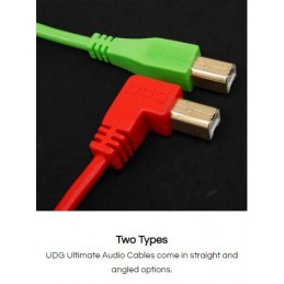 U95006RD - ULTIMATE AUDIO CABLE USB 2.0 A-B RED ANGLED 3M