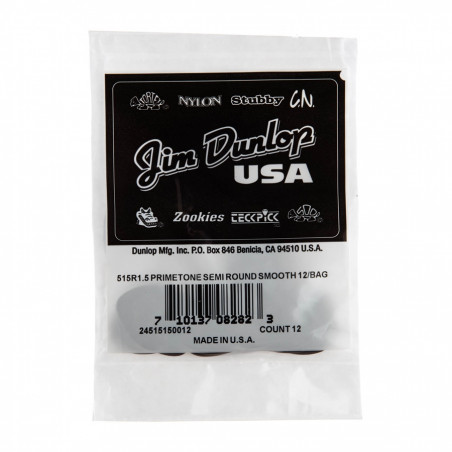 515R1.5 Primetone Semi Round (Smooth), Refill Bag/12